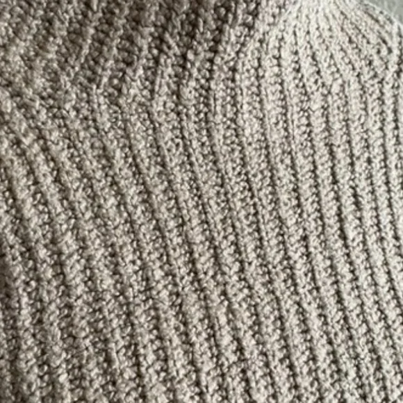 Anthropologie Margaret Knitted Mock Neck Sweater Size Small Beige - Picture 7 of 7